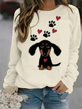 Loose Dog Crew Neck Casual pet Sweatshirt