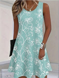 Casual Regular Fit Floral Dress With No