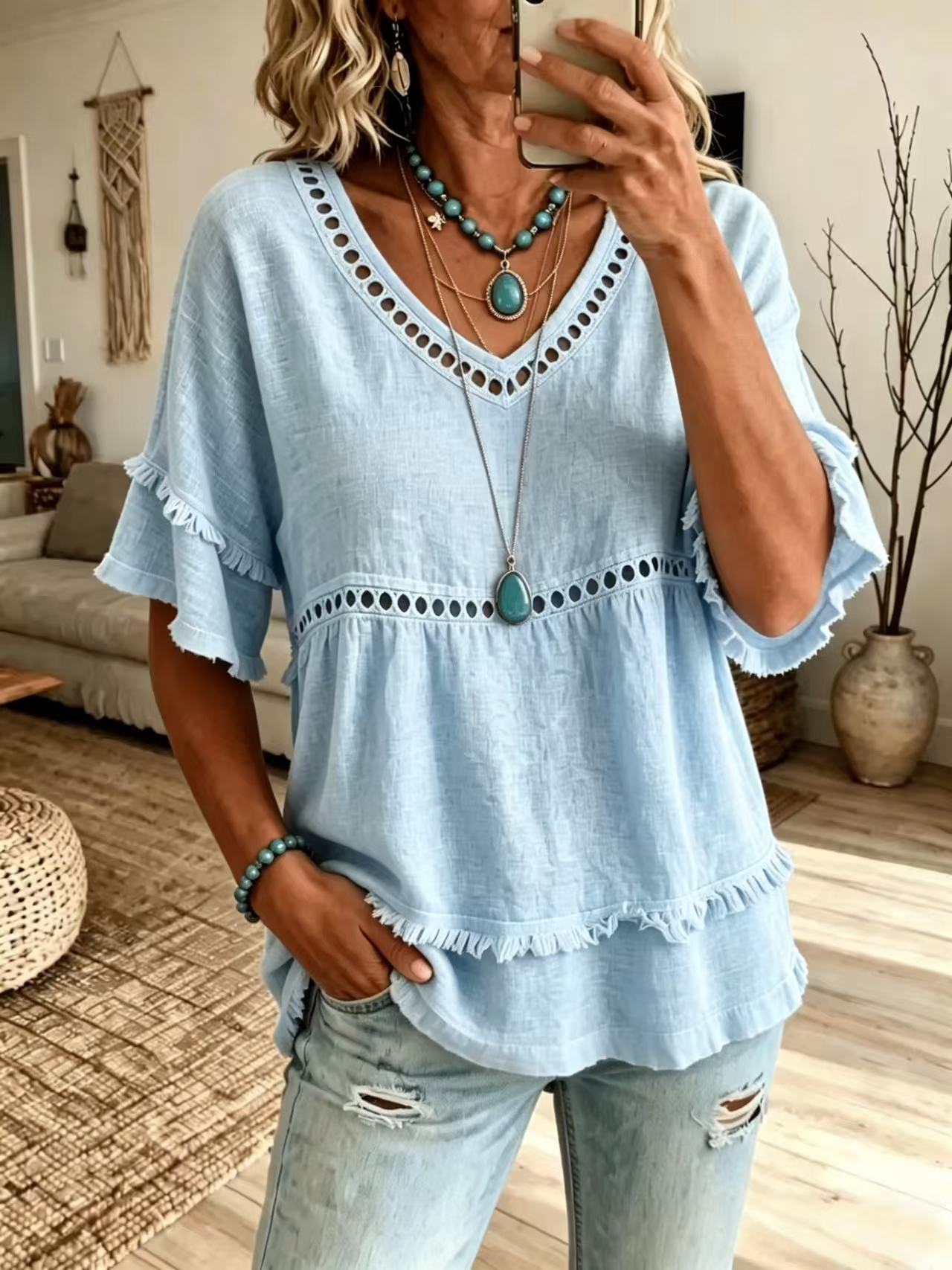 New Arrivals🔥Boho Comfort in Lightweight Cotton Linen