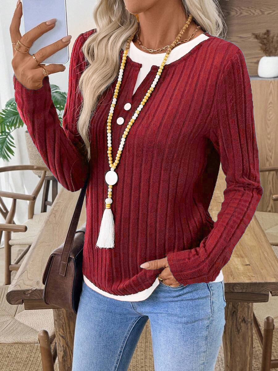 Casual V Neck T-Shirt