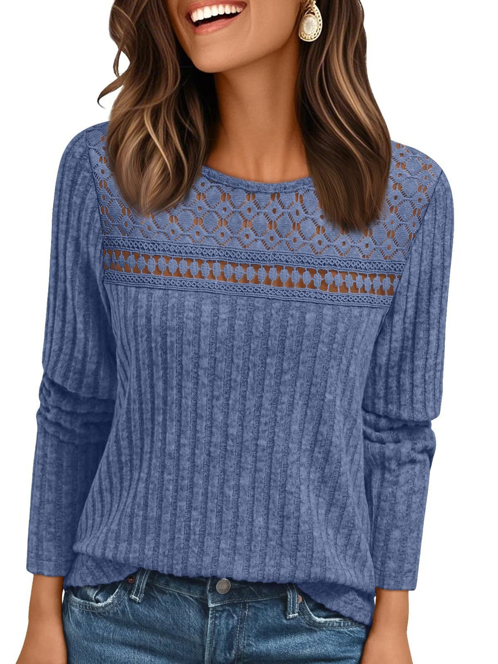 Cotton-Blend Elegant Loose T-Shirt
