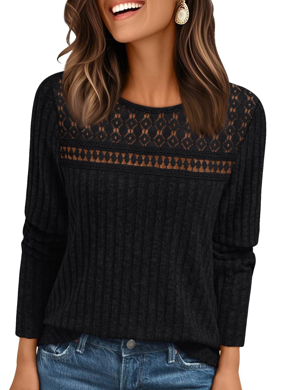 Cotton-Blend Elegant Loose T-Shirt