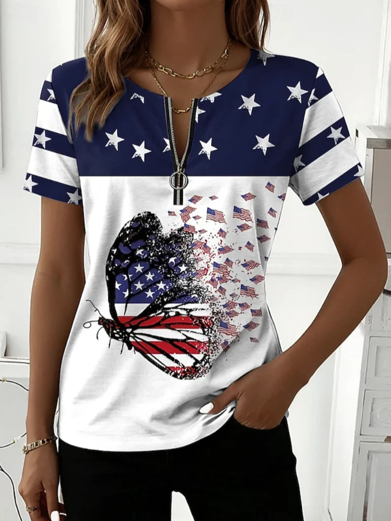 Others Loose Independence Day Vintage T-Shirt