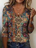 Regular Fit Casual V Neck T-Shirt