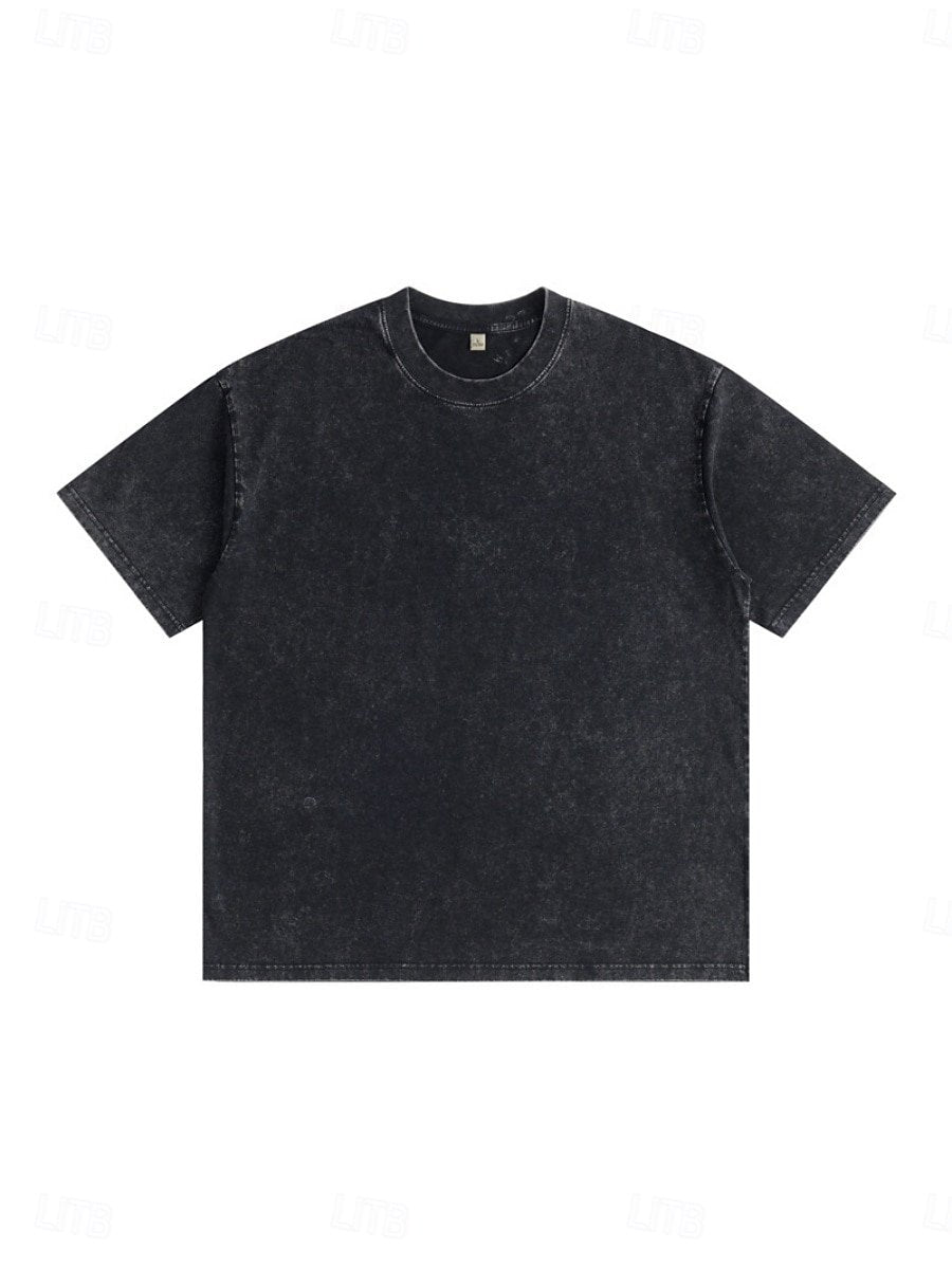 Women's 100% Cotton T Shirt Shirt Vintage Washed Tops Tee Top