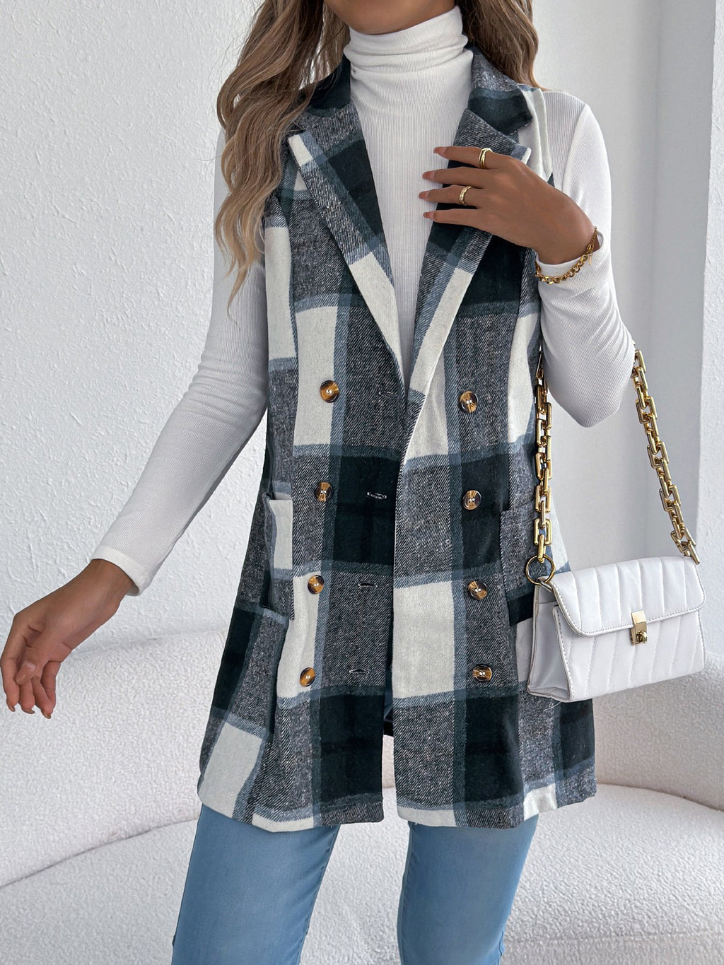 Geometric Casual Vest