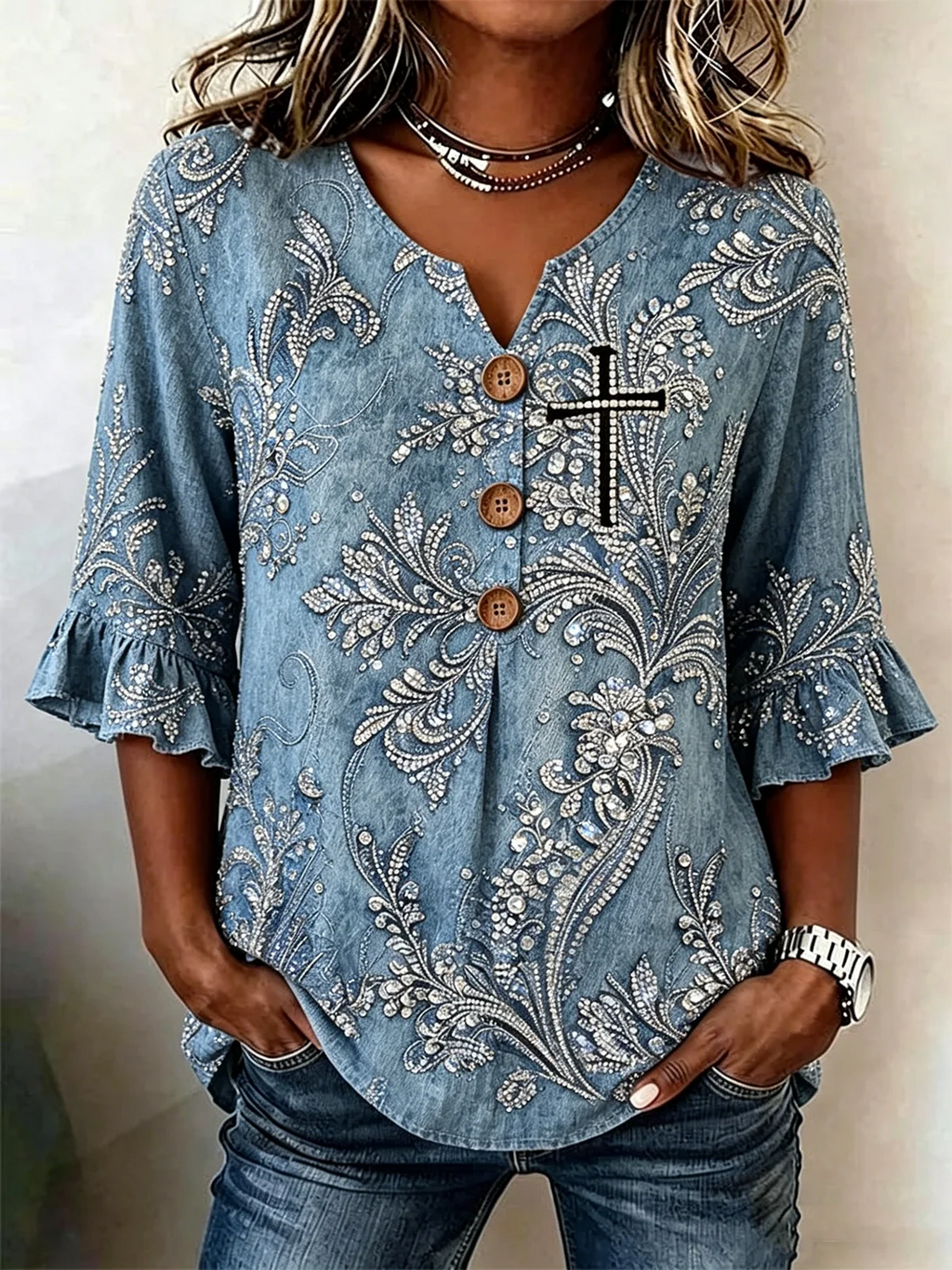 Cotton And Linen Elegant Loose Shirt