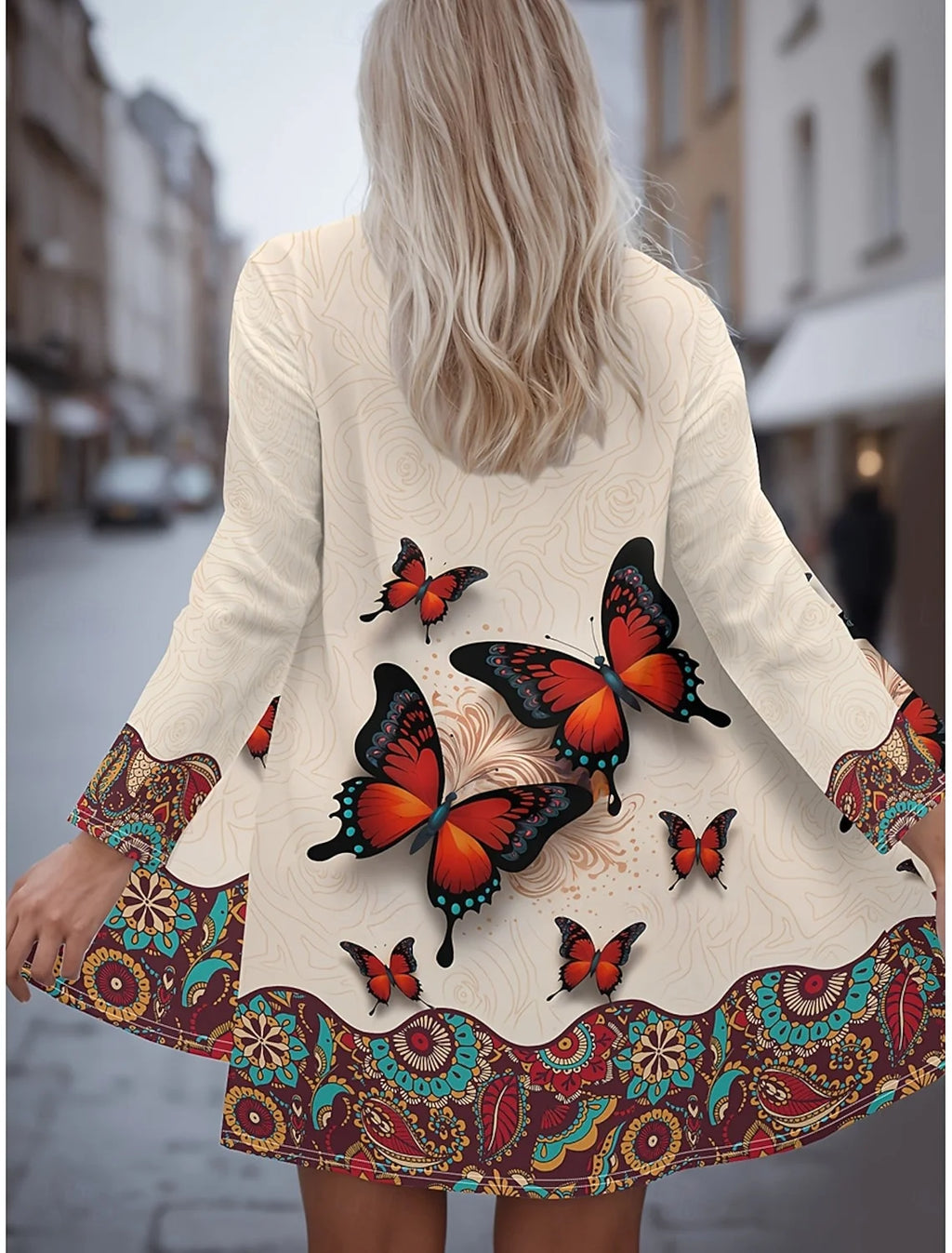 Party V Neck Kimono
