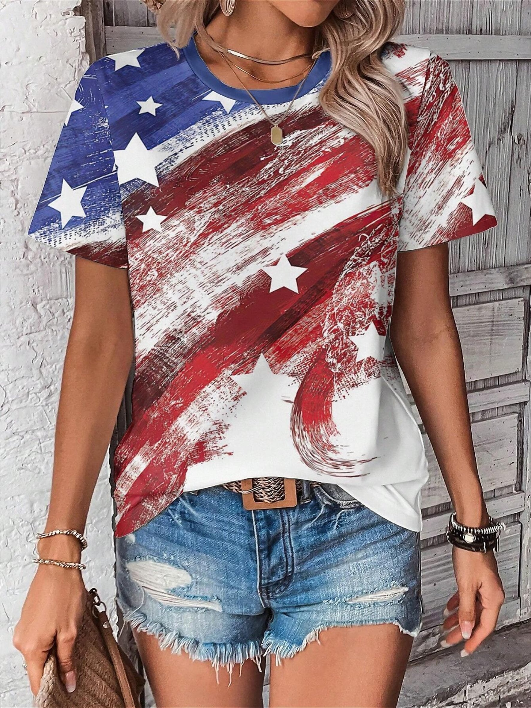 Crew Neck Casual Loose T-Shirt