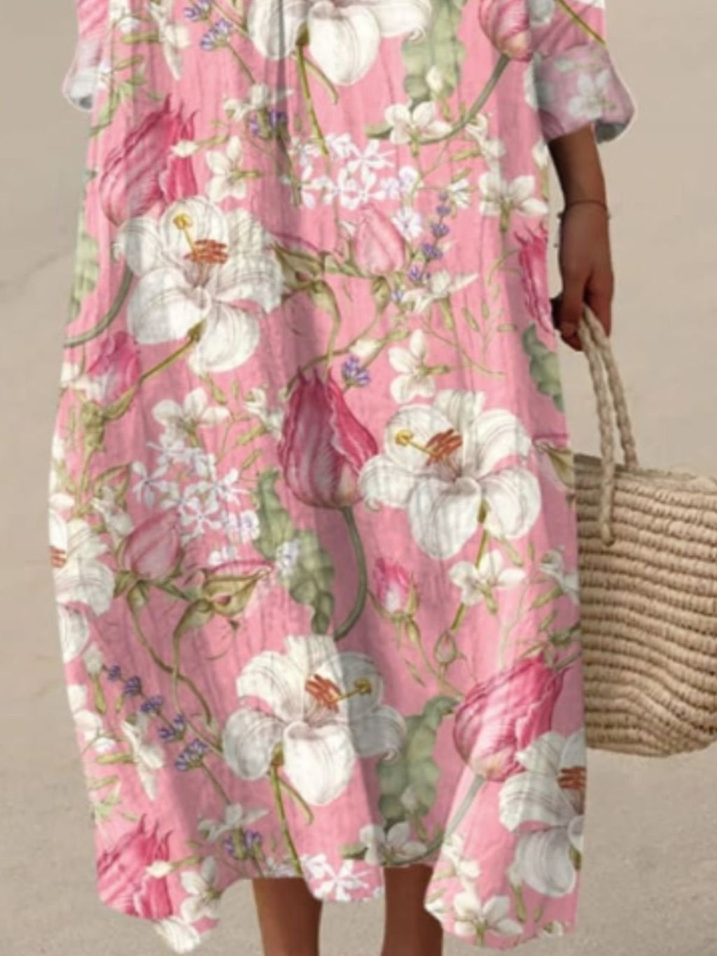 Regular Fit Vacation Dress With No