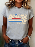250th anniversary Casual Crew Neck T-Shirt