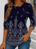 Cotton Floral Casual T-Shirt