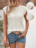 Women's Short Sleeve T-shirt Summer Apricot Plain Embossed Crew Neck Daily Going Out Casual Top