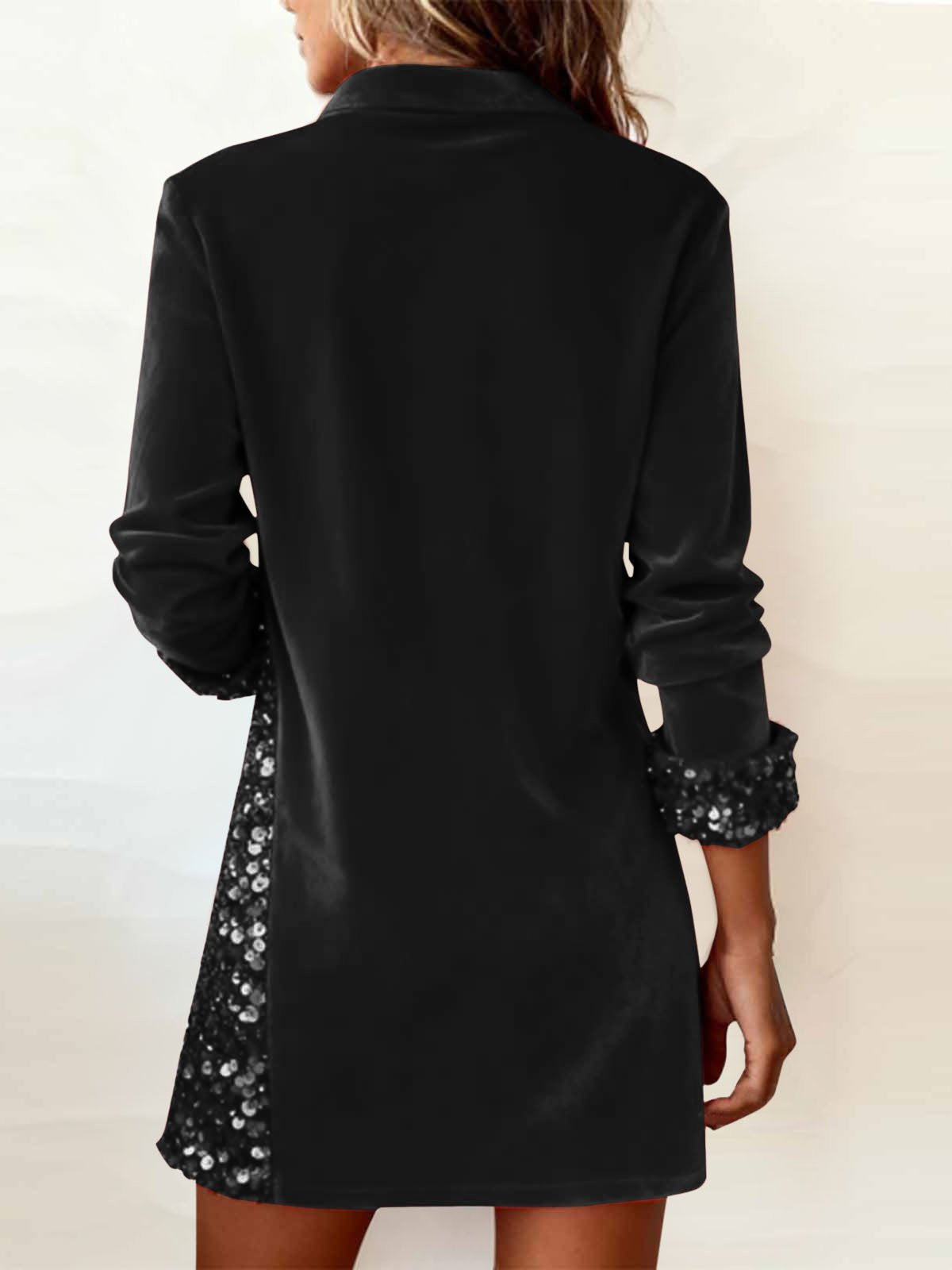 Women's Long Sleeve Spring/Fall Red Plain Split Joint Shawl Collar Daily Going Out Vintage Midi A-Line Fit & Flare Dress Dress