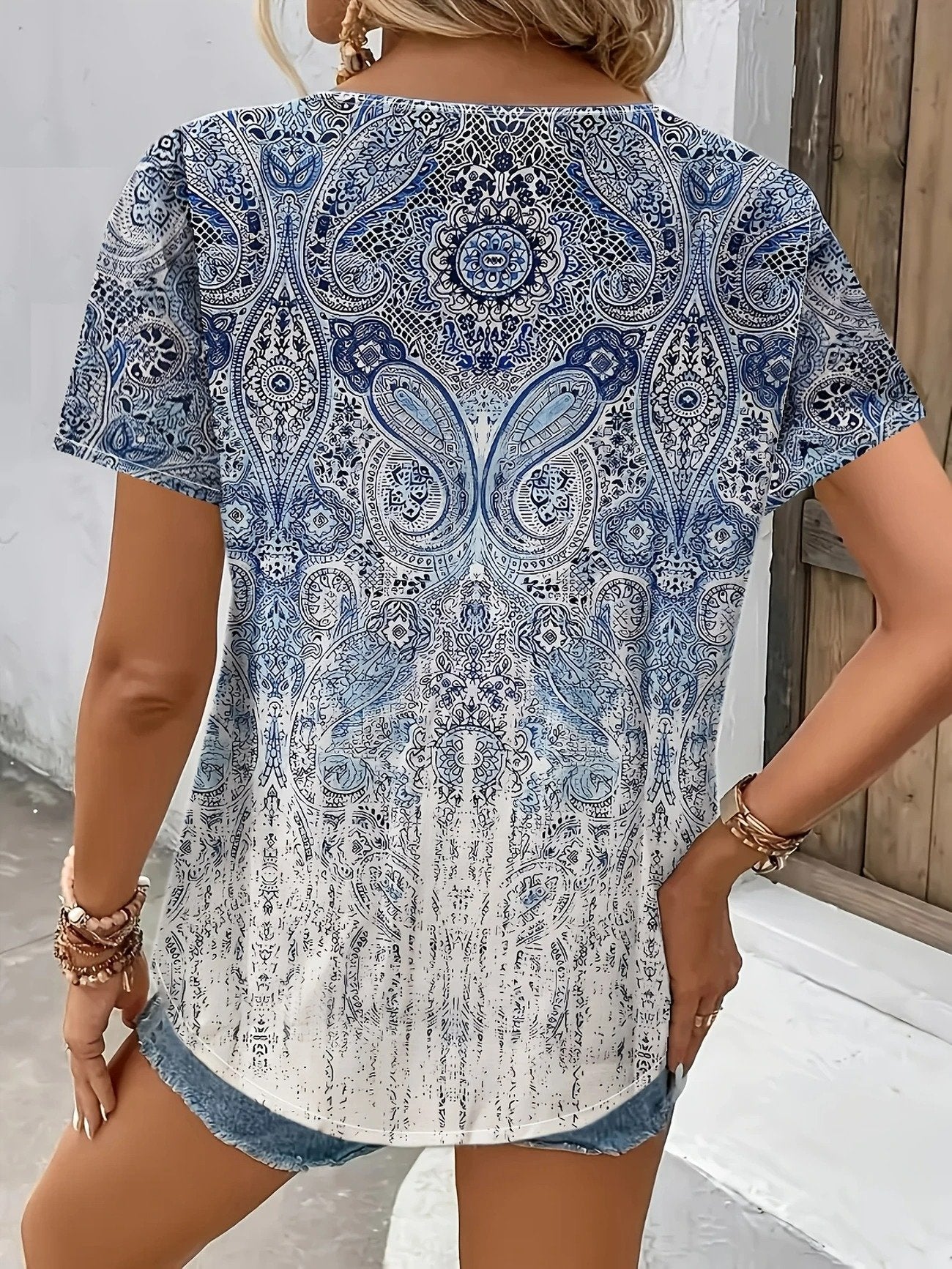 Casual Paisley Blouse