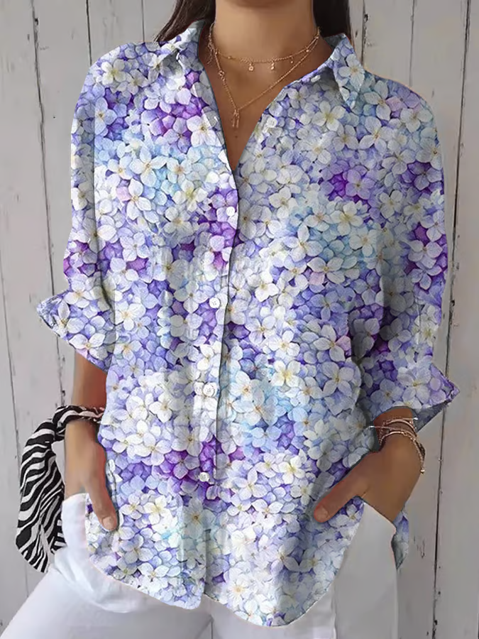 Women's Alzheimer's Print Casual Shirt