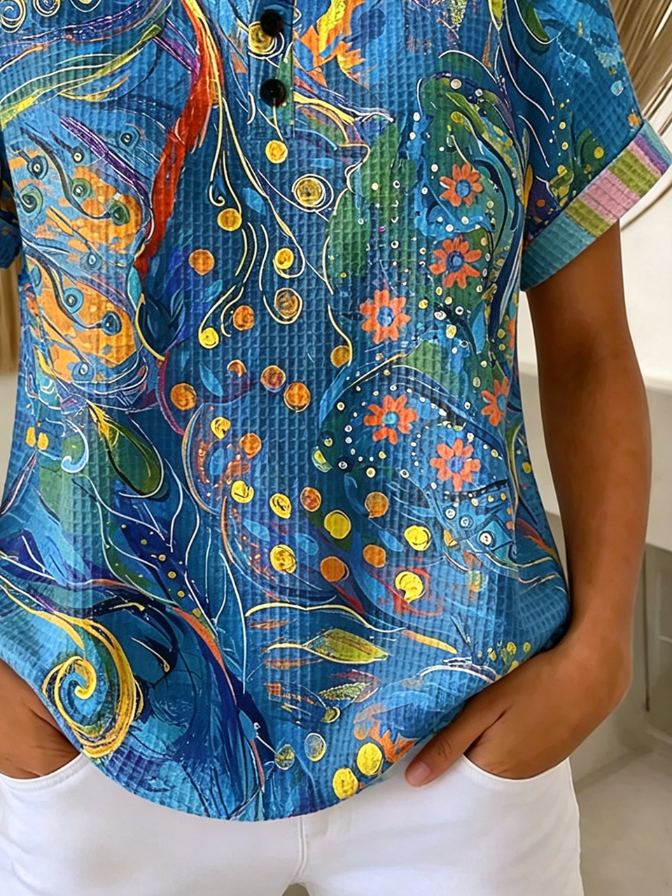 Psychedelic Art Others Vintage Loose T-Shirt