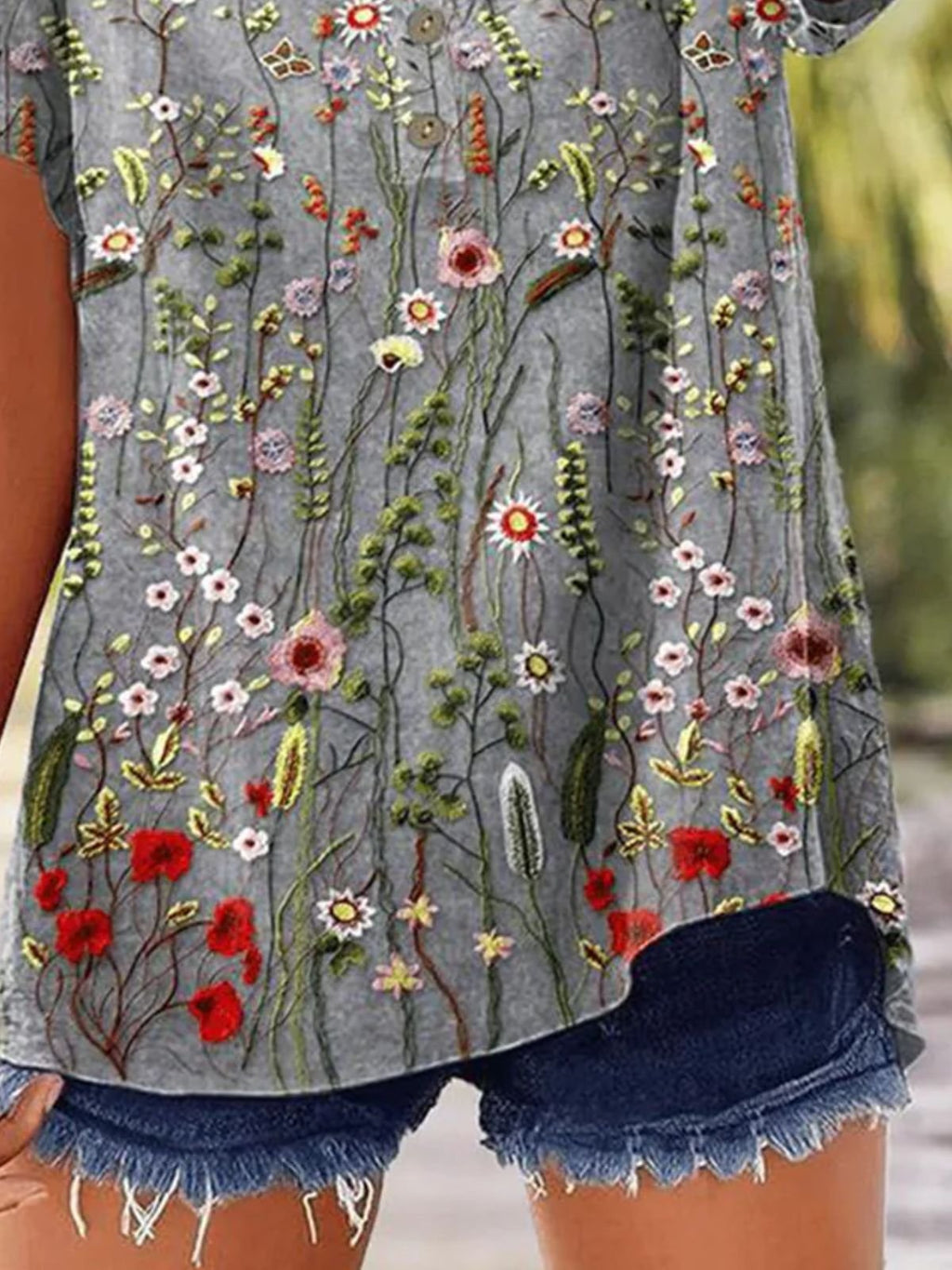 Simple Floral Shirt