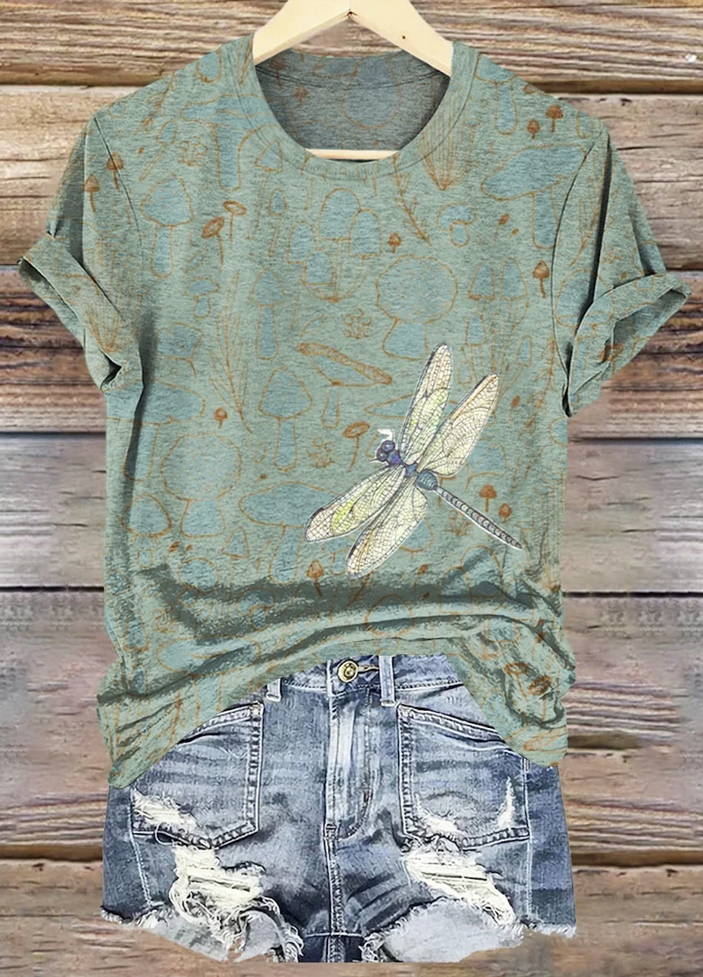 Cotton Crew Neck Casual T-Shirt