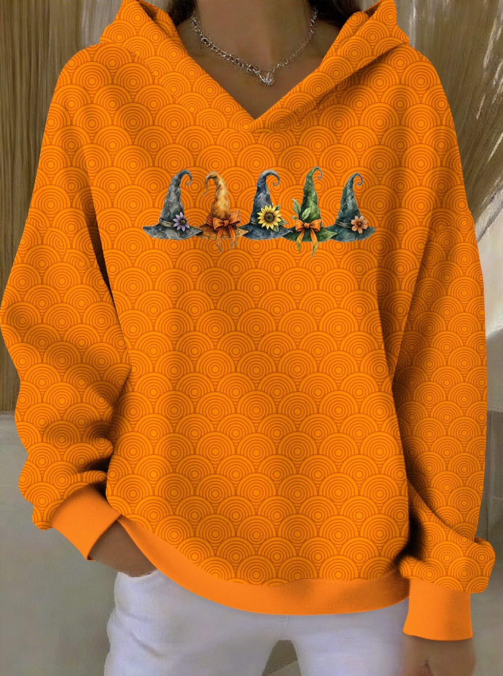 Hoodie Casual Halloween Cotton Hoodie