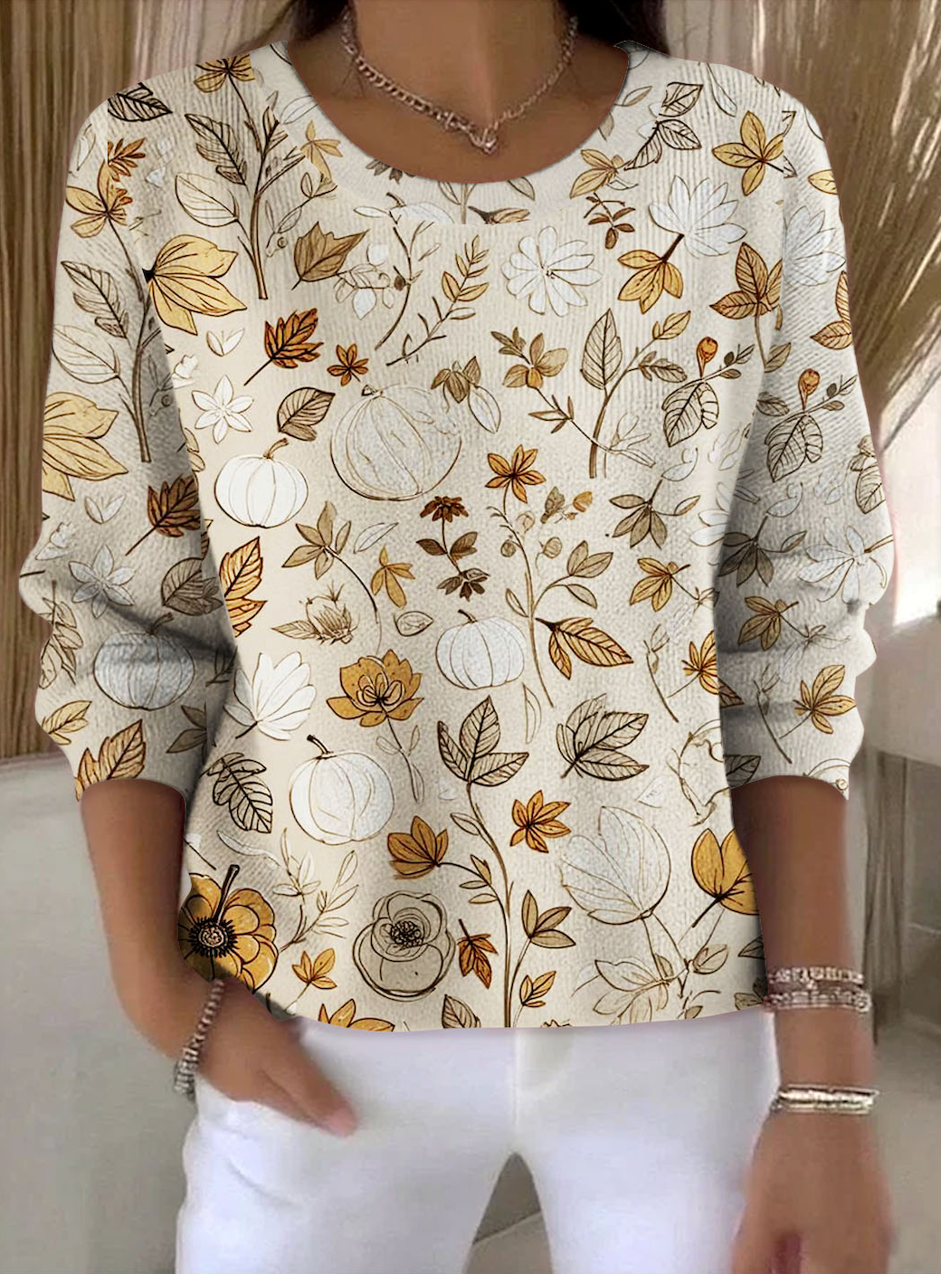Casual Crew Neck Regular Fit Sweater