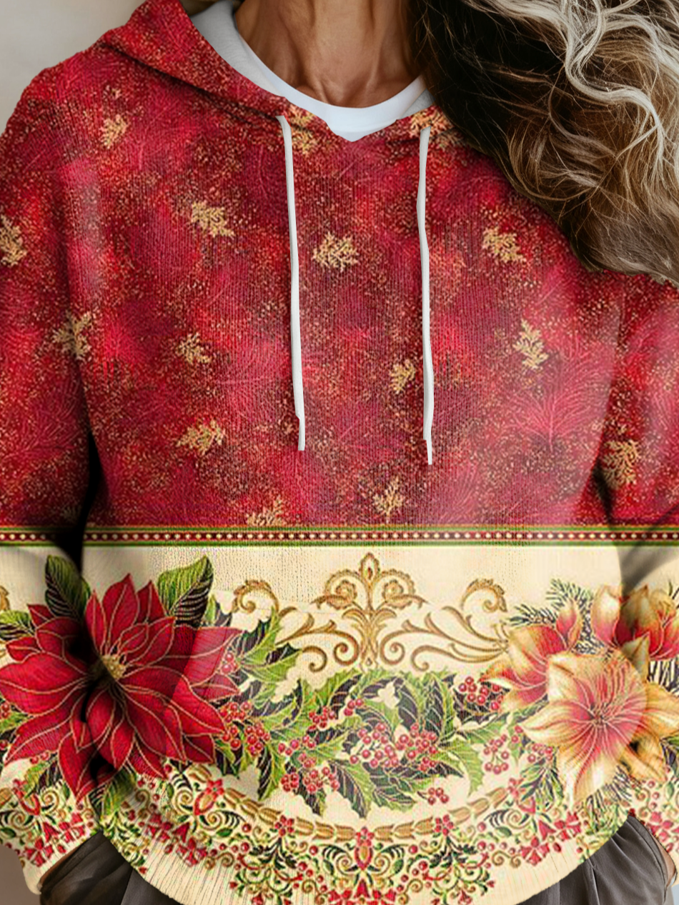 Loose Multicolor Block Casual Sweater