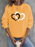 Neck Loose Vintage Sweatshirt