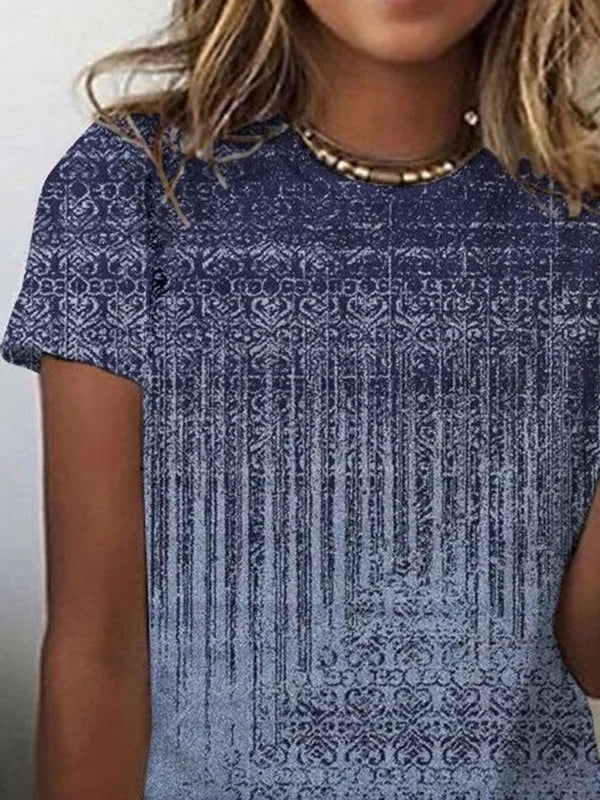 Casual Loose Nationality/Ethnic T-Shirt