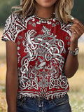 Vintage Cotton Plain T-Shirt
