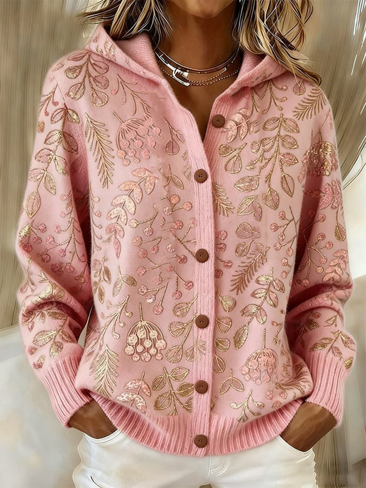 Casual Loose Wool/Knitting Hoodie Cardigan
