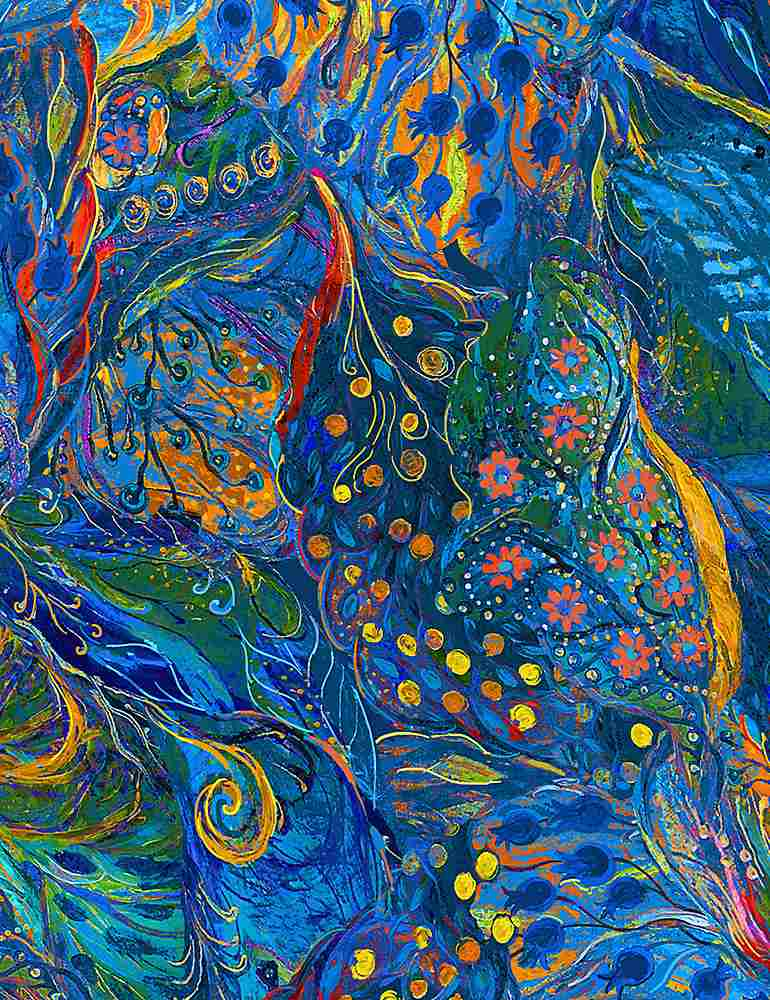 Women's Abstract Print Button Front Long Sleeve Shirt