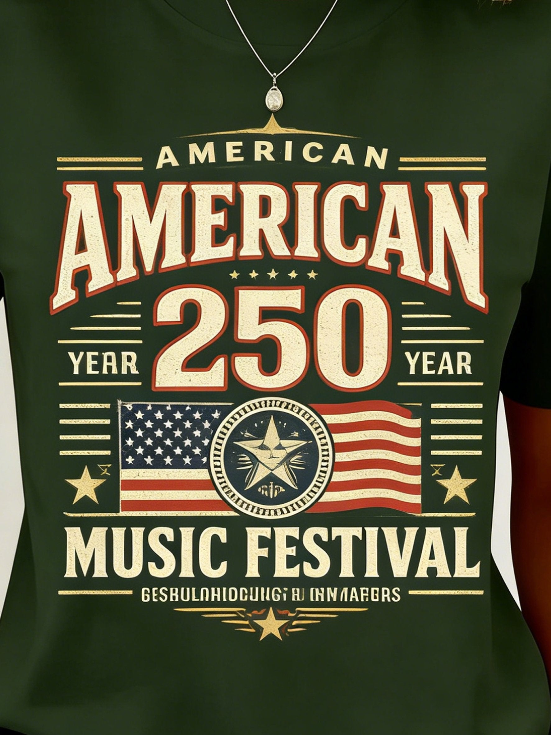Women's 250th Anniversary Of The Founding Of the United States Cotton Vintage Short Sleeve Crew Neck 3D Printing Daily Going Out Casual T-Shirt