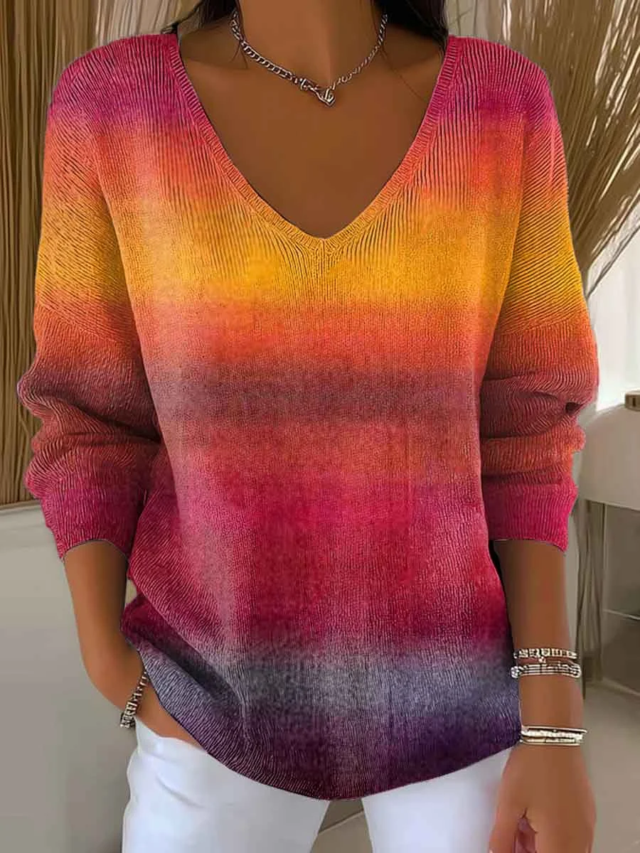 Casual Ombre Sweater