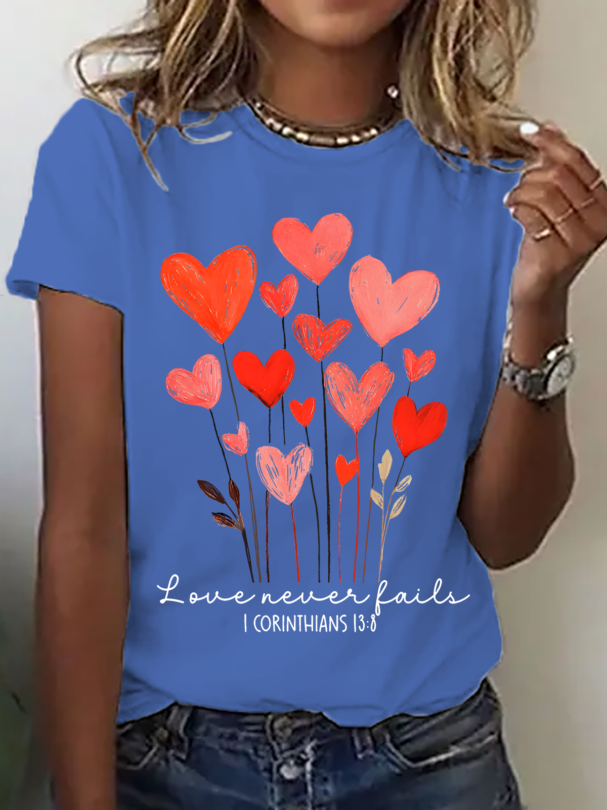 Christian Valentines Day Cotton T-Shirt