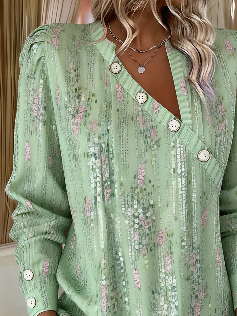 Loose Vintage Gradient Pattern Others T-Shirt