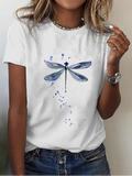 Simple Casual Round Neck Short Sleeve T-Shirt