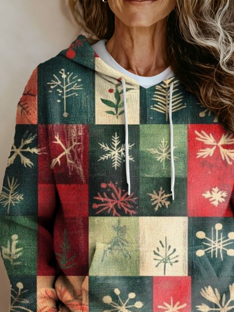 Loose Hoodie Christmas Ethnic Sweater