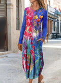 Women's Midi Dress Sheath Dress T Shirt Dress Tee Dress Vacation Casual Daily Regular Fit Floral Graphic