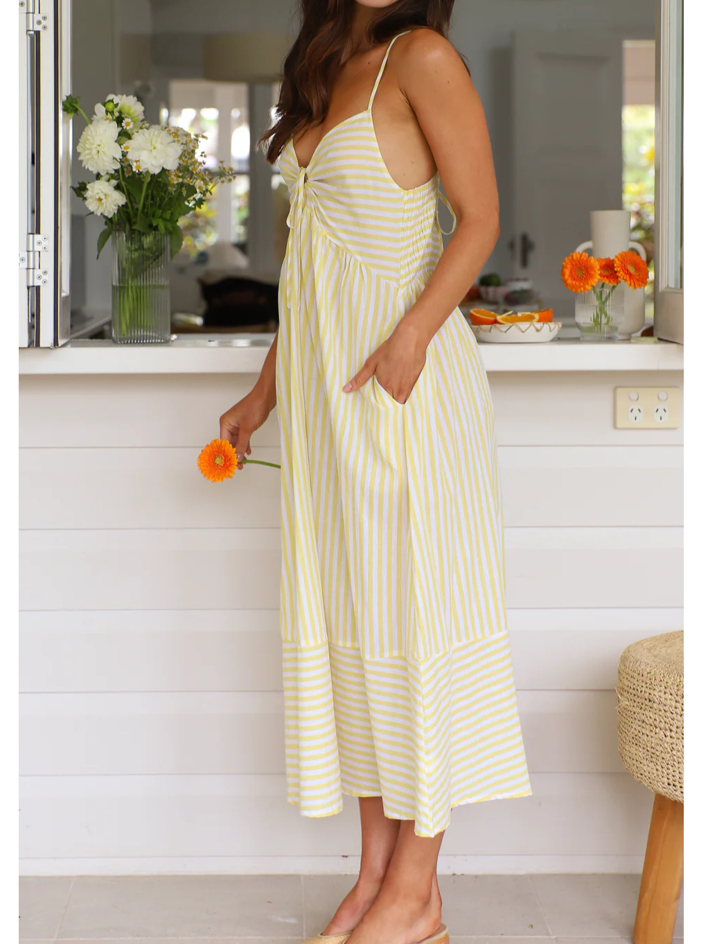 Striped Vacation Others Dress With No