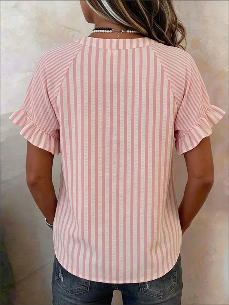 Linen Blend Loose Others Vintage Shirt