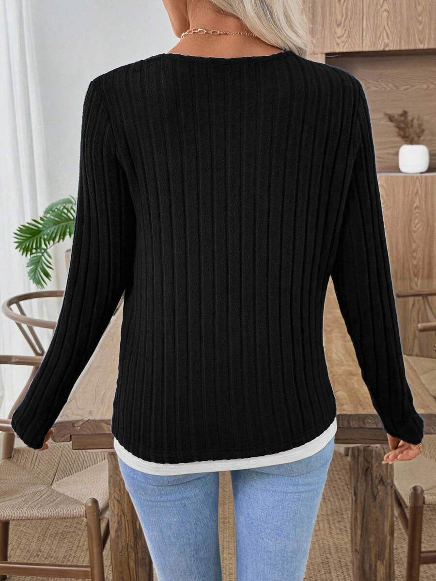 Casual V Neck T-Shirt