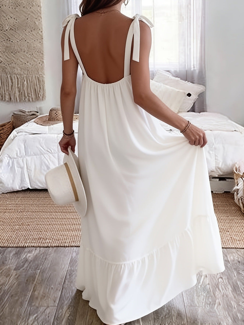 Loose Others Vintage Plain Dress With No