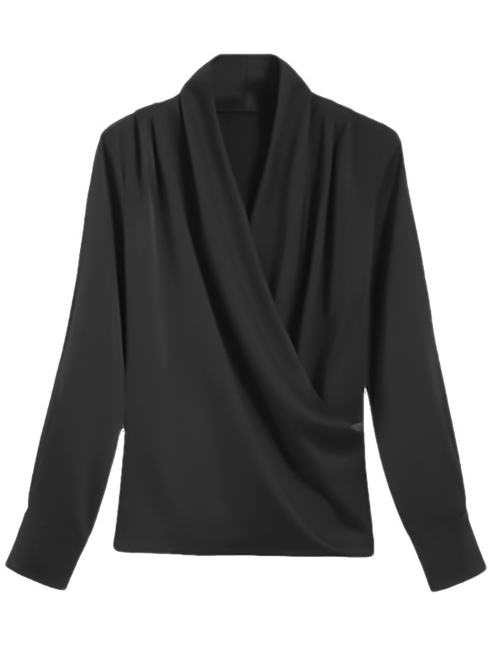 Loose Elegant Others Plain Shirt