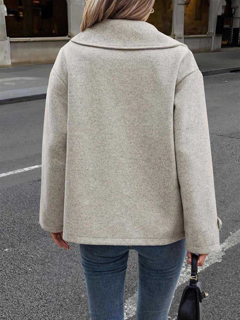 Plain Casual Regular Fit Jacket