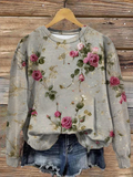 Casual Crew Neck Sweatshirt