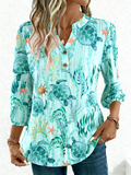 Elegant Marine Life Loose T-Shirt