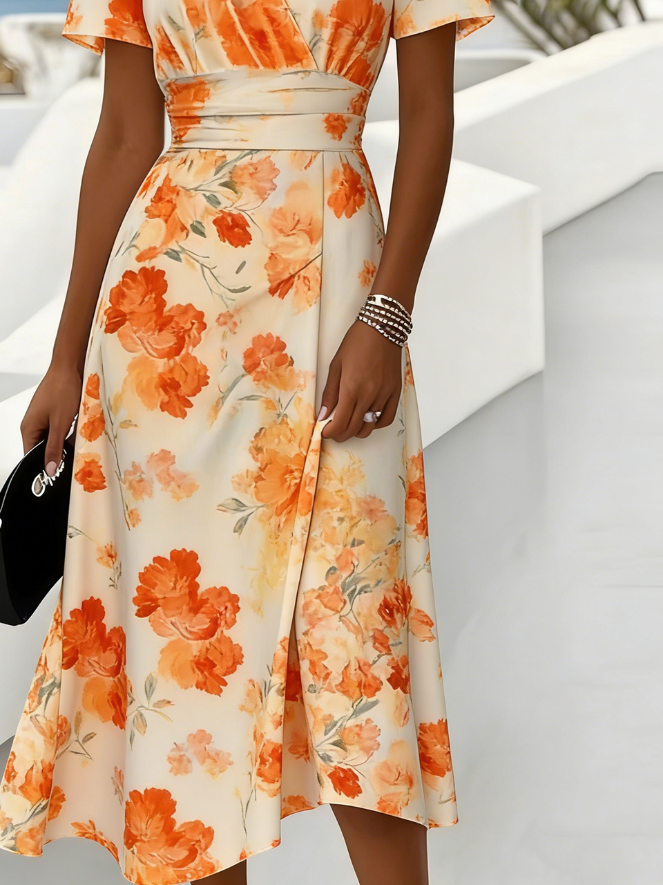 Regular Fit Elegant Dress With No