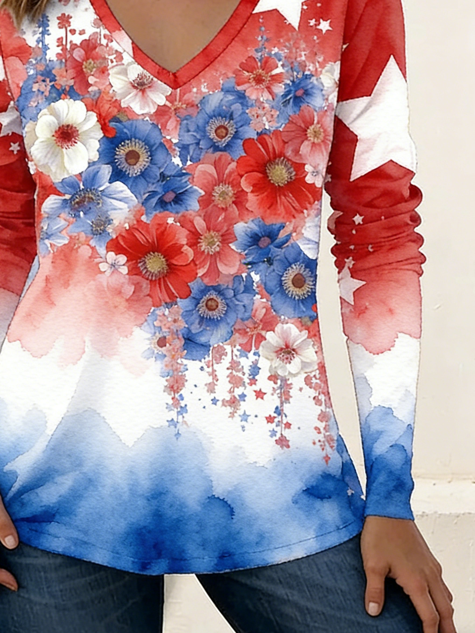 Cotton Independence Day Vintage Tank Top