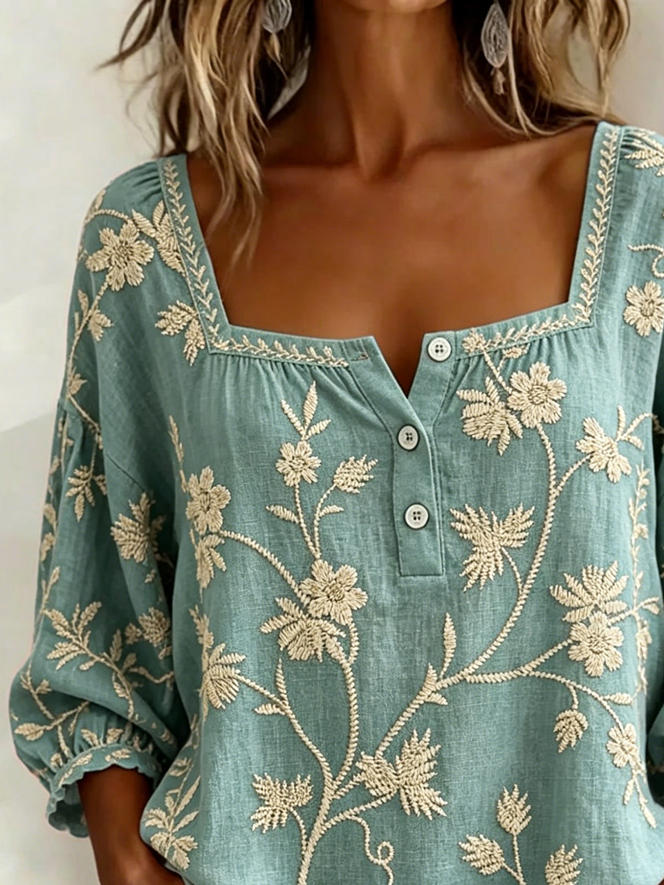 Loose Others Floral Elegant Shirt