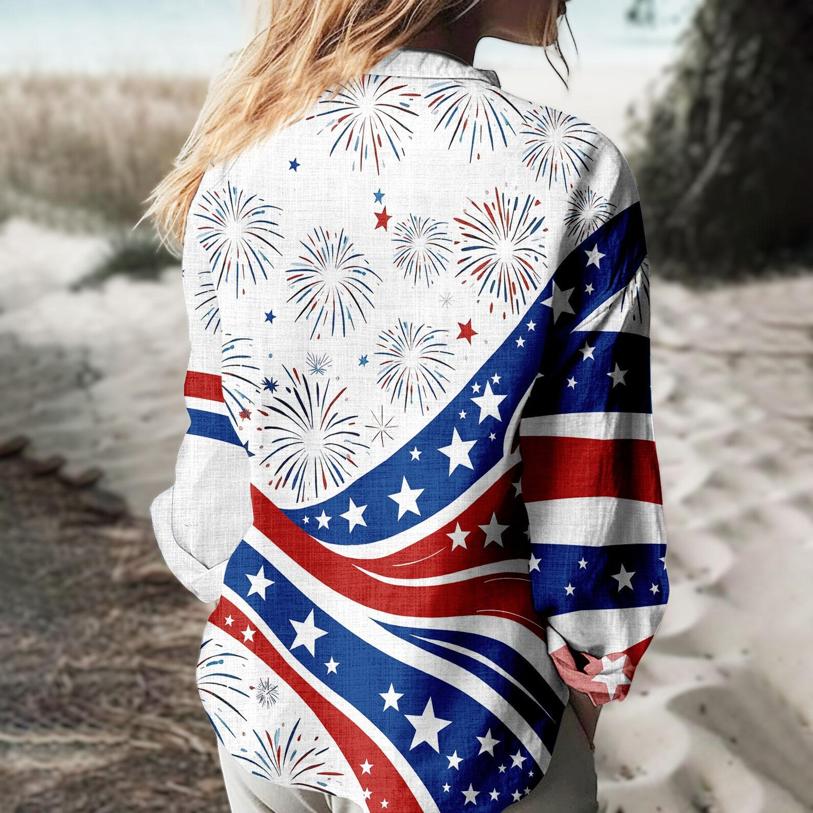 Independence Day USA Anniversary Blouse